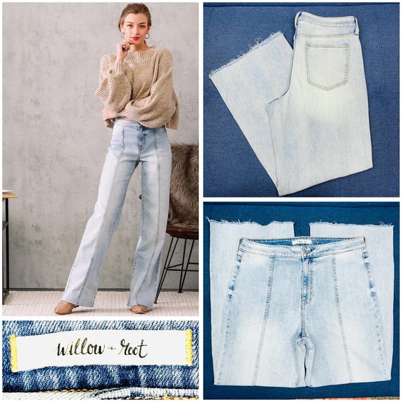 Willow & Root Denim - 👖NWOT |•WILLOW & ROOT•| Wide Leg Ultra High Rise